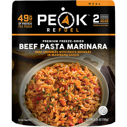 PEAK REFUEL - BEEF PASTA MARINARA - RTG Supply Co