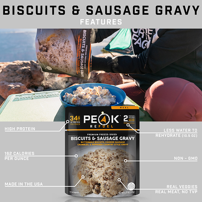 PEAK REFUEL - BISCUITS &  SAUSAGE GRAVY - RTG Supply Co